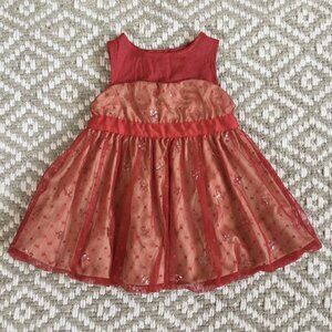 Harajuku Mini Red Sequin Bubble Dress